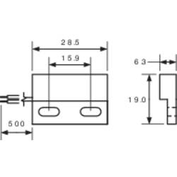 PIC MS-328-3 jazýčkový kontakt 1 spínací kontakt 200 V/DC, 140 V/AC 1 A 10 W