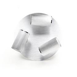 Deko Light Indi III Stropní svítidlo vysokonapěťová halogenová lampa GU10 50 W stříbrná