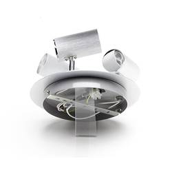 Deko Light Indi III Stropní svítidlo vysokonapěťová halogenová lampa GU10 50 W stříbrná
