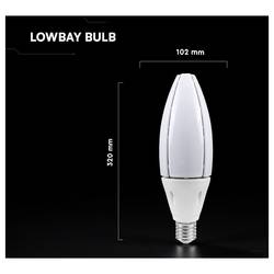 V-TAC 211876 LED Energetická třída (EEK2021) F (A - G) E40 60 W = 60 W přírodní bílá 1 ks