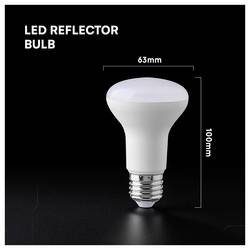 V-TAC 211436 LED Energetická třída (EEK2021) F (A - G) E27 žárovka 8.5 W = 60 W studená bílá 1 ks
