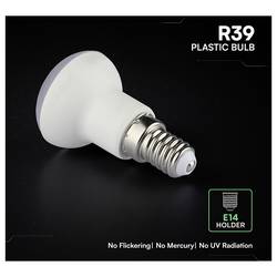 V-TAC 212116 LED Energetická třída (EEK2021) F (A - G) E14 žárovka 2.9 W = 25 W přírodní bílá 1 ks