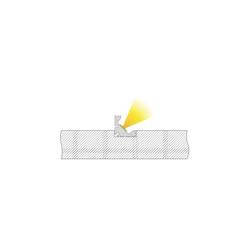 Deko Light 975411 EV-04-12 rohový profil hliník (š x v x h) 24.47 x 14.21 x 2000 mm 2 m