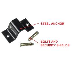 Master Lock 1489EURDAT kotvy do podlahy a zdi černá