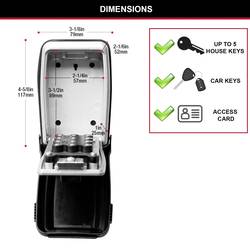 Master Lock P63350 5423EURD trezor na klíč na heslo