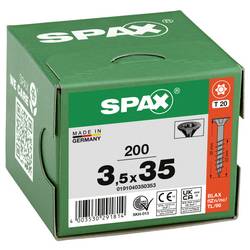 SPAX 0191040350353 šroub ze zápustnou hlavou 3.5 mm 35 mm T-STAR plus ocel 200 ks