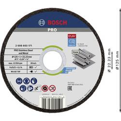 Bosch Accessories Rapido 2608603255 řezný kotouč rovný 125 mm 10 ks nerezová ocel, kov