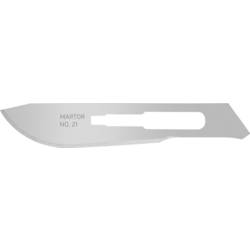 MARTOR SKALPELLKLINGE 21 Spezialschliff ostří skalpelu 66 mm ocel 10 ks