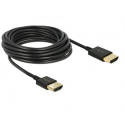 Delock HDMI kabel Zástrčka HDMI-A, Zástrčka HDMI-A 4.50 m černá 84775 4K UHD, pozlacené kontakty HDMI kabel