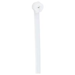 TRU COMPONENTS TC-12814156, stahovací pásky, 4.8 mm, 300 mm, přírodní, s kovovým jazýčkem, chemická odolnost, 100 ks