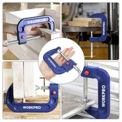 WorkPro WP232024 rychloupínač Rozpětí (max.):150 mm Délka vyložení:150 mm