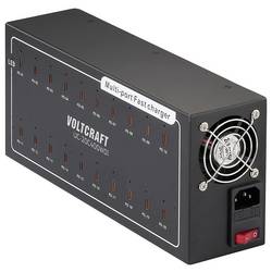 VOLTCRAFT UC-20C400W01 USB nabíjecí hub, USB Power Delivery (USB-PD) , 20x USB-C®, 400 W, Dodávka energie, černá