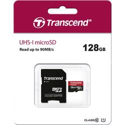 Transcend Premium paměťová karta microSDXC 128 GB Class 10, UHS-I vč. SD adaptéru