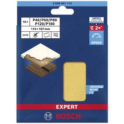 Bosch Accessories EXPERT C470 2608901113 sada brusného papíru s otvory Zrnitost 40, 60, 80, 120, 180 (d x š) 140 mm x 115 mm 10 ks