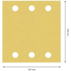 Bosch Accessories EXPERT C470 2608901113 sada brusného papíru s otvory Zrnitost 40, 60, 80, 120, 180 (d x š) 140 mm x 115 mm 10 ks