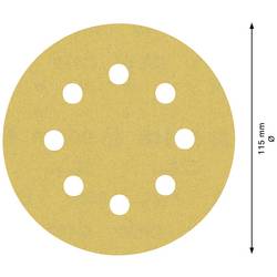 Bosch Accessories EXPERT C470 2608900798 brusné papíry pro excentrické brusky s otvory Zrnitost 180 (Ø) 115 mm 5 ks