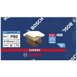 Bosch Accessories EXPERT C470 2608900910 brusné papíry pro excentrické brusky s otvory Zrnitost 80 (Ø) 125 mm 50 ks