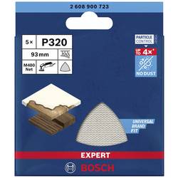 Bosch Accessories EXPERT M480 2608900723 brusná síť pro delta brusky bez otvorů Zrnitost 320 (d x š) 93 mm x 93 mm 5 ks