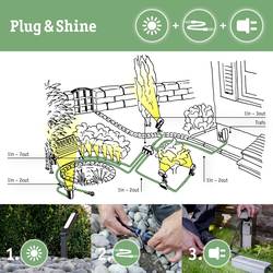 Paulmann 4064161325880 Osvětlovací systém Plug&Shine startovací sada LED zahradních reflektorů sada 4 ks LED 24 W teplá bílá antracitová