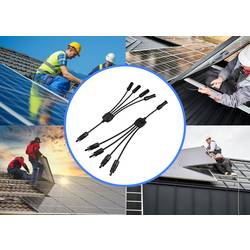 Sygonix SY-6407994 Připojení solárního systému kabelový adaptér, černá, 46.5 cm