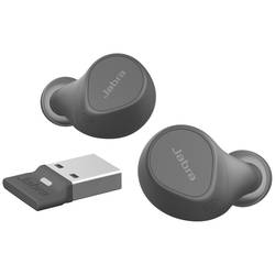 Jabra Evolve2 Buds špuntová sluchátka (In Ear) Bluetooth® stereo černá Redukce šumu mikrofonu, Potlačení hluku Nabíjecí pouzdro, Vypnutí zvuku mikrofonu