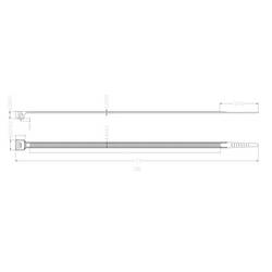 TRU COMPONENTS TC-13340664, TC-RT-200-4.6-B, stahovací pásky, 4.6 mm, 200 mm, černá, rozpojitelná, chemická odolnost, odolná vůči UV záření, 100 ks
