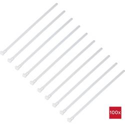 TRU COMPONENTS TC-13340644, TC-RC-250-7.6-N, stahovací pásky, 7.6 mm, 250 mm, přírodní, rozpojitelná, chemická odolnost, 100 ks