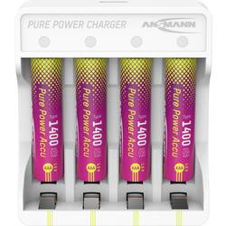 Ansmann Pure Power Set 4× Micro AAA Akkus und Lademodul akumulátor AAA Li-Ion 1250 mAh 1.5 V 1 ks