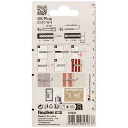 Fischer 567835 SX Plus rozpěrná hmoždinka 30 mm 6 mm 8 ks
