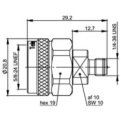 Telegärtner 100024216 100024216 N adaptér N zástrčka - 1 ks