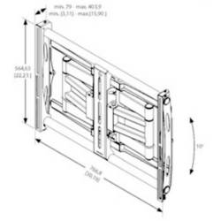 Vogels PFW 6851 TV držák na zeď 106,7 cm (42) - 160,0 cm (63) naklápěcí, nakláněcí, odnímatelný