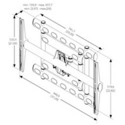 Vogels PFW 6852 TV držák na zeď 101,6 cm (40) - 215,9 cm (85) naklápěcí, nakláněcí, odnímatelný