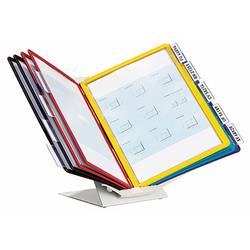Durable stojan pohledové tabule VARIO® PRO 10 - 5579 černá, červená, žlutá, zelená, tmavě modrá DIN A4 Počet dodaných průhledných tabulek 10