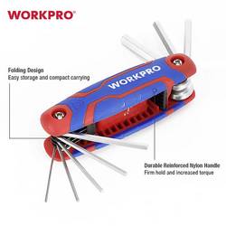 WorkPro vnější šestihran šestihranný klíč 1.5 mm, 2.0 mm, 2.5 mm, 3.0 mm, 4.0 mm, 5.0 mm, 6.0 mm, 8.0 mm