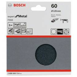 Bosch Accessories 2608608Y14 2608608Y14 brusný list bez otvorů Zrnitost 60 (Ø) 125 mm 5 ks