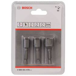 Bosch Accessories 2608551078 vložka pro nástrčný klíč 8 mm, 10 mm, 13 mm Pohon (šroubovák) Šestihran 50 mm 1 sada