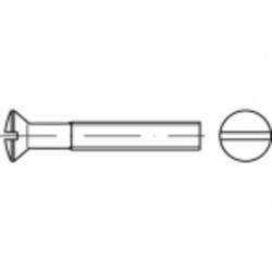 TOOLCRAFT TO-5452944 šroub se zápustnou čočkovou hlavou M6 70 mm příruba mosaz galvanizováno niklem 100 ks