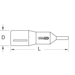 KS Tools 117.2452 117.2452 TORX Nástrčný klíč izolovaná 1/2 T 55 1/2