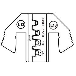 TOOLCRAFT TO-9616539 krimpovací nástavec Zásuvkový SPT kontakt 0.2 do 2.5 mm² Vhodné pro značku (kleště) TOOLCRAFT
