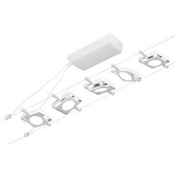 Paulmann MacLED 94422 kompletní lankový systém pevně vestavěné LED LED bílá, chrom