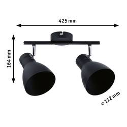 Paulmann 66760 stropní lampa E27 černá