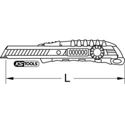 KS Tools 907.2141 Komfortní odlamovací nůž, 200 mm, čepel 18 x 100 mm 1 ks