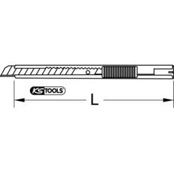 KS Tools 907.2167 Univerzální nůž na odlamovací čepele, 130 mm 1 ks