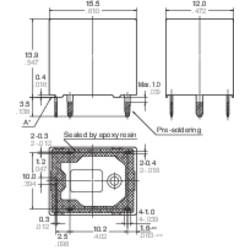 Panasonic JJM2W12 JJM2W12 relé motorového vozidla , 12 A