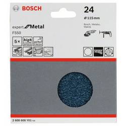 Bosch Accessories 2608608Y01 2608608Y01 brusný list bez otvorů Zrnitost 24 (Ø) 115 mm 5 ks