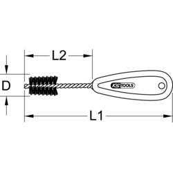 KS Tools Vnitřní kartáček na měděné trubky, 16 mm 2011216 201.1216 1 ks