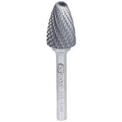KS Tools 515.3266 frézovací kolík , tvrdokov, kónický tvar s kulovou hlavou, 16.0 mm, Délka 70 mm, Vnější Ø 6 mm, Pracovní délka 45 mm, Ø hřídele 6.0 mm