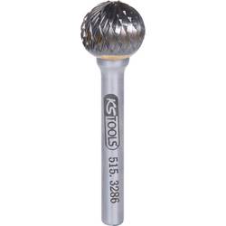 KS Tools 515.3286 frézovací kolík , tvrdokov, koule, 16.0 mm, Délka 60 mm, Vnější Ø 6 mm, Pracovní délka 39 mm, Ø hřídele 6.0 mm