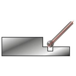 KS Tools 515.3286 frézovací kolík , tvrdokov, koule, 16.0 mm, Délka 60 mm, Vnější Ø 6 mm, Pracovní délka 39 mm, Ø hřídele 6.0 mm