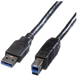 Roline USB kabel USB 3.2 Gen1 USB-A zástrčka, USB-B zástrčka 1.80 m černá stíněný 11.02.8870